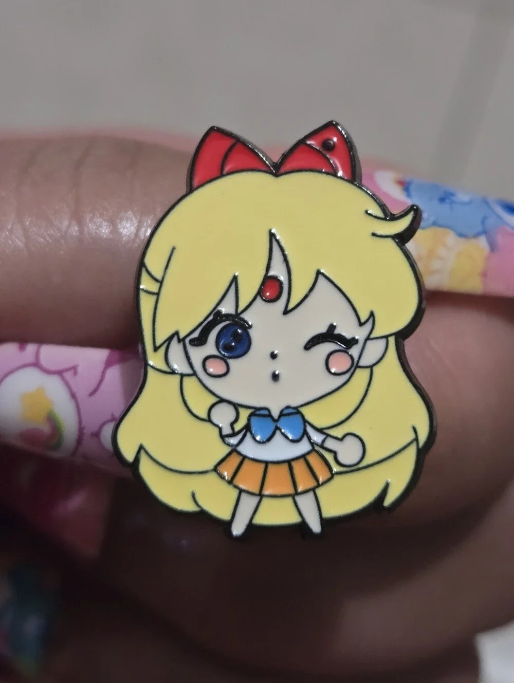 Sailor Venus Enamel Pin - Yellow, Orange, Blue